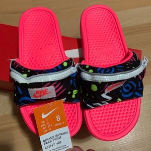 buffalo plaid nike slides